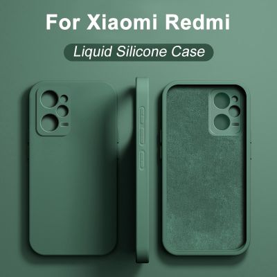 Original Liquid Silicone Case For Xiaomi Redmi Note 12 Turbo 11 10 10S 9 Pro Phone Cover Mi 13 12 11 Ultra Lite 11T 12T Pro 12X