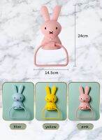 Hand towel hanger ที่แขวนผ้าเช็ดมือรูปกระต่าย สีฟ้า ขนาด 14.5x24cm JR0420-3