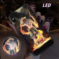 MG เคสโทรศัพท์เรืองแสง LED สำหรับเคสโทรศัพท์ซัมซุงเคสโทรศัพท์ S23ULTRA S23Plus S21Plus S22Plus S22ULTRA S20PLUS A53 A73 NOTE20ultra A12 A14 A72 A71 A52 A51 A21S NOTE10 10Plus