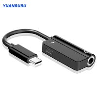 USB Type C To Type-C and 3.5mm Aux Adapter USB C Audio Cable Original for Huawei Xiaomi Samsung Type-C-earphone Connetor Plug