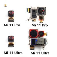 กล้องมองหลังขนาดใหญ่ดั้งเดิมสําหรับ Xiaomi Mi 11 Ultra 11 Pro ด้านหน้า Selfic หันหน้าไปทางด้านหลังหลัก กล้อง Flex Cable Replacement