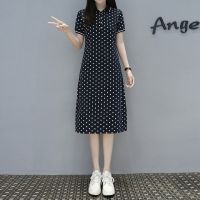 ZZOOI Dresses For Women 2020 New Fashion Summer Casual Loose Striped Polo Collar Polka Dot Vintage Cotton Vestidos Verano 2020 Mujer