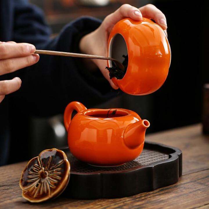 creative-ceramic-persimmon-tea-set-chinese-tea-set-tea-pot-tea-can-and-cups-for-business-gift-present-persimmon-everything-goes-well-kung-fu-black-tea-teaware