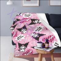 Sanrio Kuromi Silk Touch Sherpa Throw Blanket Multi Size 04