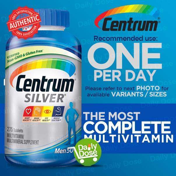 Centrum Silver Men 50 Multivitaminswith Vitamin D3 B Vitamins and Zinc