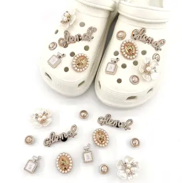 CROCS, Accessories, Piece Crocs Designer Butterfly Flower Perfume Bling  Charms Shoe Decoration