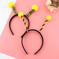 （A VOGUE）✌卐卐 blg Bee Antenna Headband Snail Ant Insect Costume Props with Plush Pom-Pom Bopper Tentacle for Kids Adults Halloween