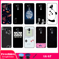 สินค้าใหม่ล่าสุดสำหรับ LG G7/G7เคสโทรศัพท์สำหรับ LG ซิลิคอนเคสนิ่มมีรูปแบบเดียวกันถุงลมนิรภัยขาตั้งโทรศัพท์และเชือก