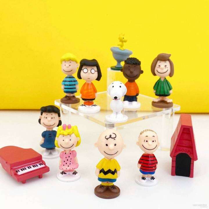 Jason 12pcs PEANUTS Snoopy Action Figure Charlie Brown Marcie Patty ...