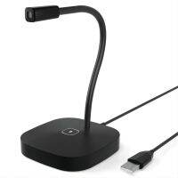 USB Microphone Desktop Computer PC Mic For Streaming Podcasting Gaming Mac Windows Audio Gooseneck 360-degree Wire Table Voice