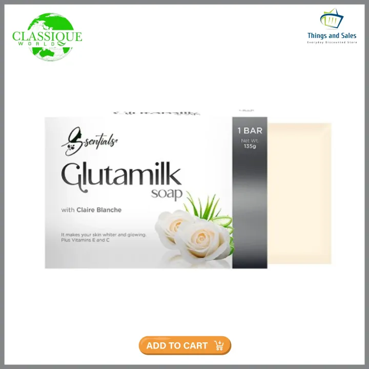 GlutaMilk Soap 135g Classique Herbs Glutathione powder; Milk; Papaya