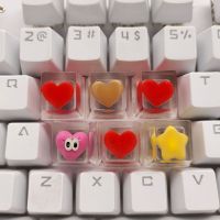 Anime Mechanical Keyboard Keycap Handmade Epoxy Resin Cute Custom Cherry Mx Esc Kawaii Diy Key Caps Decoration Accessories