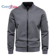 Cozy Up Mens Stand Collar Jacket Fashion Slim Fit Baseball Outerwear Men