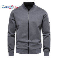 Cozy Mens คอตั้งเสื้อแฟชั่นเข้ารูปพอดีเสื้อนอกเบสบอลผู้ชาย Casual Zipper เสื้อแจ็คเก็ตฤดูใบไม้ร่วงเสื้อผู้ชายเสื้อผ้า