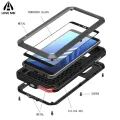 LOVE MEI Waterproof Gorilla Glass Aluminum Metal Armor Case for SAMSUNG Galaxy Note 20 10 Pro 8 S8 S9 S10 Plus A5 A6 A8 2018 A70. 