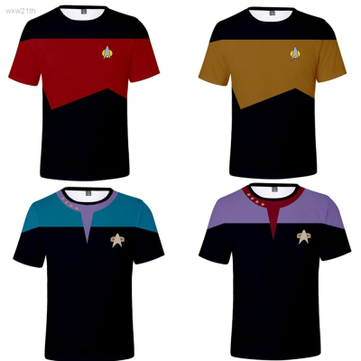 2023 the New Star Trek Printed Short Sleeved T-shirt Is Loose And Harajuku Street Style, Suitable for Children And Adults Unisex