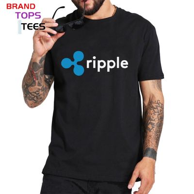Bitcoin T Shirts Ripple Xrp Coin Crypto Cryptocurrency Mens 5Xl Purified Cotton Short Sleeve T-Shirt O Neck Tee Shirts