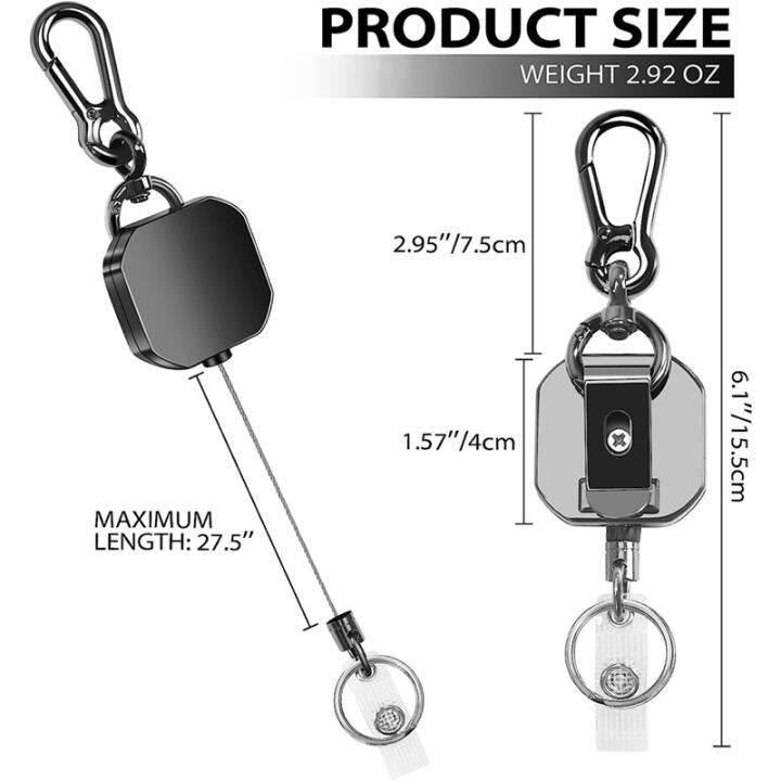 retractable-keychain-carabiner-keychain-with-belt-clip