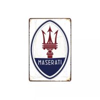 Wall Décor tin sign spot stocks Sign - Maserati，size：20X 30cm