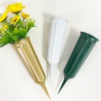 【LZ】✒﹍❐  Elegantes vasos duradouros arranjos de flores estaca durável Cone manter flores de graveto para jardim 2pcs