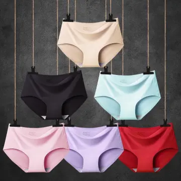 6pcs/lot Brand Sexy Ice silk seamless bikini underwear panties