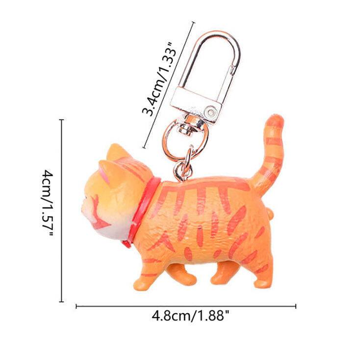 scitech-พวงกุญแจจี้แมวการ์ตูนน่ารักแฟชั่นใหม่พวงกุญแจกระเป๋ารถโซ่กุญแจแมวลูกแมวของขวัญรถยนต์สุดสร้างสรรค์