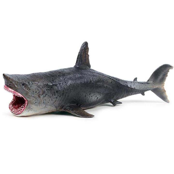 ชีวิตในท้องทะเลสัตว์ทะเลmegalodon-sharkตุ๊กตาขยับแขนขาได้การศึกษาการเรียนรู้ของขวัญของเล่นสำหรับเด็กของเล่น