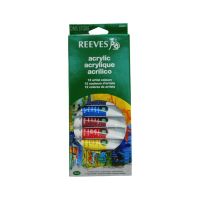 สีอะครีลิค รีฟส์ 12 สี REEVES 10 ml. จำนวน 1 กล่อง