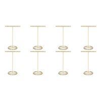 Earrings Display Stand Gold Earrings Display Rack T-Shape Earrings Showcase Golden