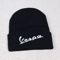 vintage vespa design Knitted hat Funny Scooter Vespa letter embroideryt Fashion Knitted Winter cap Hip-hop Skullies Hat