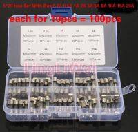 XMM-100pcs/box 5x20mm Electrical Assorted Fuse Amp Fast-blow Glass Fuse Mix Set With Box 0.2a 0.5a 1a 2a 3a 5a 8a 10a 15a 20a