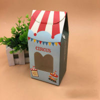 10pcslot Circus Candy Boxes Kids Birthday Party Supplies Biscuits Bag Red Guards Gift Package