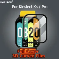 สำหรับ Kieslect สมาร์ทวอท์ช Ks/pro ป้องกันทุกส่วนของเครื่องอัลตร้า3D ชุบโค้งนุ่ม PMMA ปกป้องหน้าจอฟิล์ม PET-ไม่ใช่แก้ว