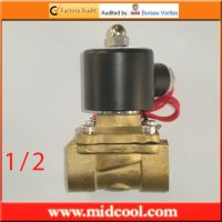 1/2 2W Series UD Water Solenoid Valve Brass 2 Way Valve Oil Gas Valves 2W160-15 DC12V Valves