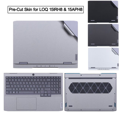 Pre-Cut โน้ตบุ๊คสติกเกอร์ไวนิลป้องกันแล็ปท็อปผิวฟิล์ม TPU ฝาครอบแป้นพิมพ์สำหรับ Lenovo Gaming 15.6 นิ้ว LOQ 15IRH8 15APH8-Shop5798325