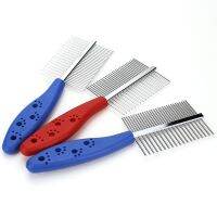 【CC】 Dual-Sided Combs Removes Tangles Knots Loose Fur Dirt Dogs Cleaning Short Hair Teeth