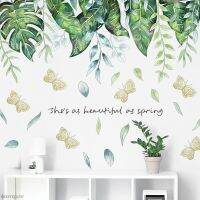 Wall stickers☜✧¤ 13guejudroto1971 Wall Stickers para Decoração Plant Praia Leaf Decalque Da Parede Arte Moderna