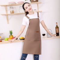 Woman Men Chef Work Apron Bib Kitchen Ho Cooking Cafe Shop Baking BBQ Waiter Hairdresser Waterproof Aprons Bibs Adjustable