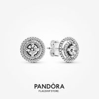 Official Store Pandora Sparkling Double Halo Stud Earrings