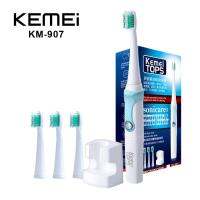 แปรงสีฟันไฟฟ้า แปรงสีฟัน KEIMEI TOPS KM-907 แปรงสีฟันอุลตร้าโซนิค toothbrush ระบบอัลตร้าโซนิค หมุน 30000 รอบ/นาที ขนแปรงนุ่มและยืดหยุ่น กันน้ำ Better living