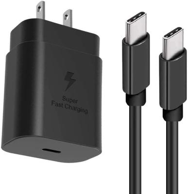 สายชาร์จ Samsung NOTE10 หัวชาร์จ+สายชาร์จ Super Fast Charger PD ชาร์จเร็วสุด 25W USB C to USB C Cable รองรับ รุ่น NOTE10 A90/80 S10 S9 S8 OPPO VIVO XIAOMI HUAWEI และโทรศัพท์มือถืออื่น ๆ