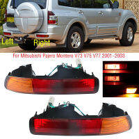 For Mitsubishi Pajero Montero V73 V75 V77 2001 2002 2003 Car Rear Bumper ke Light Tail Turn Signal Reflector Lamp With Bulb