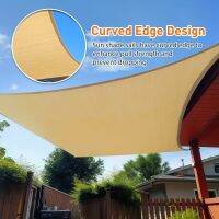 onlcicn 1pc Four-corner Outdoor Sunshade Sail For Boutique Garden Swimming Pool HDPE Material Sunscreen Four-corner Sail 157.48inch*236.22inch