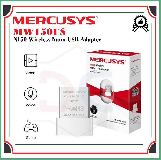 MERCUSYS MW150US N150 WIRELESS NANO USB ADAPTER | Lazada Indonesia