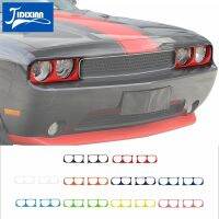 JIDIXIAN ไฟหน้ารถโคมไฟตกแต่งสติกเกอร์สำหรับ Dodge Challenger 2009 2010-2014โคมไฟภายนอก Hoods อุปกรณ์เสริม