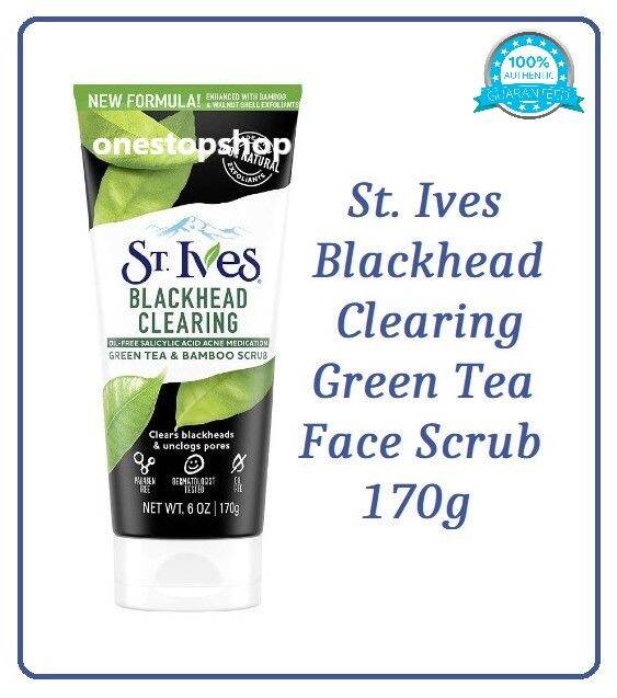 St. Ives Blackhead Clearing Green Tea Face Scrub 170g Lazada PH