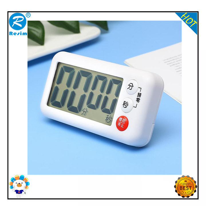 Resim Simple large screen kitchen timer holder is counting down