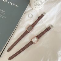 【Hot Sale】 watch female retro ins style literature and art minimalist rectangular medieval simple temperament Korean exquisite