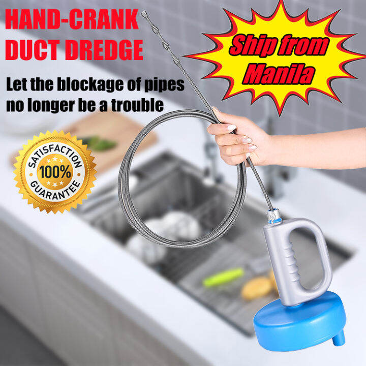 10M 5M Sewer Pipe Unblocker Snake Spring Pipe Dredging Tool Kitchen