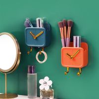 Multifunctional Creative Storage Box Wall Hanging Stationery Finishing Box Free Punching Bedside Mobile Phone Storage Rack Picture Hangers Hooks